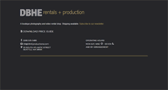 Desktop Screenshot of dbheproductions.com